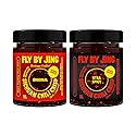 FLYBYJING Original + Xtra Spicy Sichuan Chili Crisp Oil Duo: Premium Vegan Chili Sauces Good on Noodles, Proteins, Veggies & Everything - Spicy