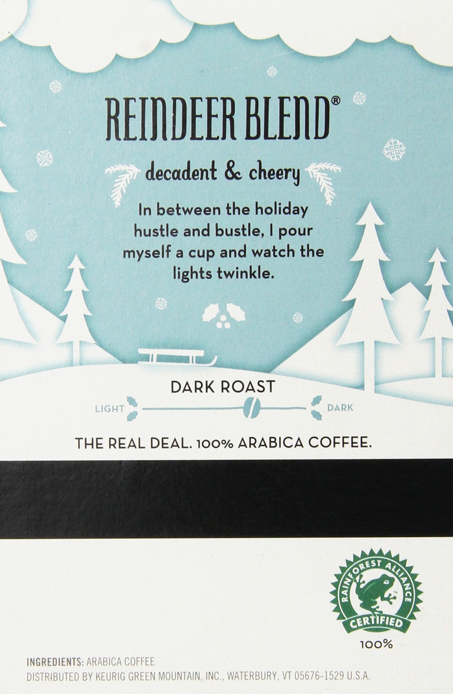 Caribou Reindeer Blend Keurig 2.0 K-Cup Pack, 16 Count