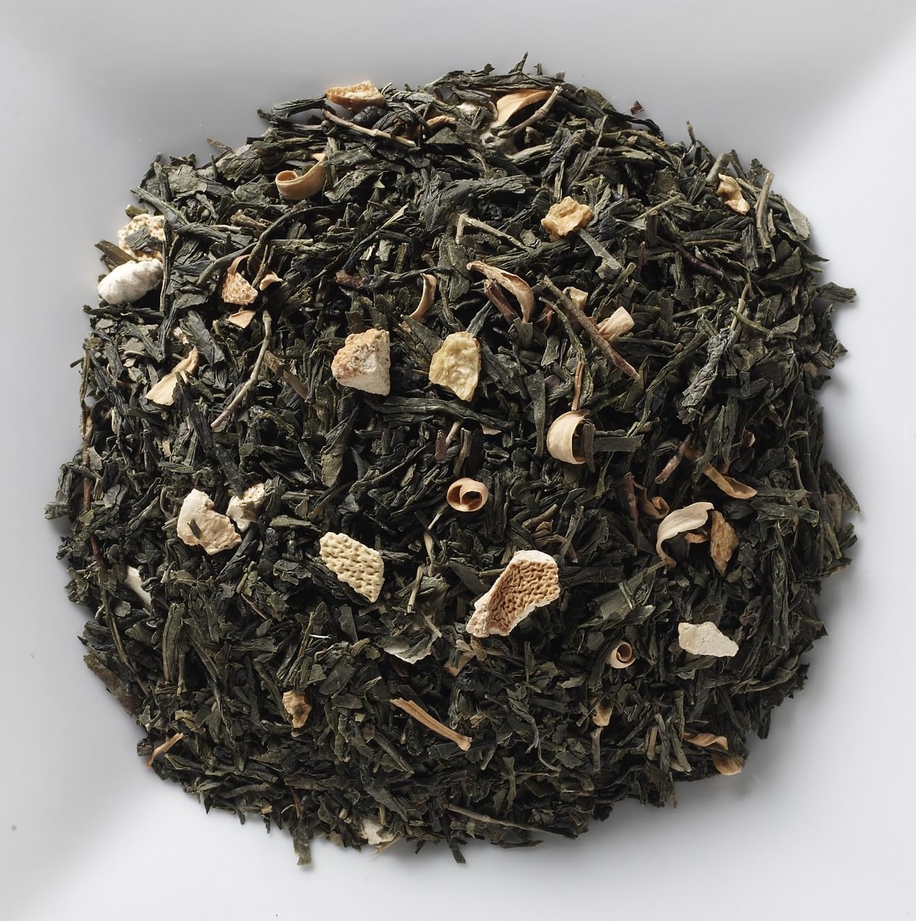 Mahamosa Earl Grey Fancy OP Green Decaf 4 oz - Decaffeinated Green Tea Blend Loose Leaf (with lemon peel, orange blossoms, natural bergamot flavoring)