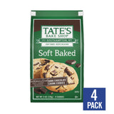 Tate's Bake Shop Soft Baked Cookies, Dark Chocolate Chunk, 4-8 oz Bags