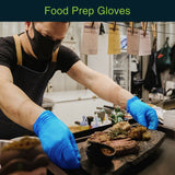 Blue Gloves Disposable Latex Free Large, 50 Count - Medical and Dental Grade Surgical Gloves - Powder Free Nitrile Gloves Large - 3 Mil Thickness