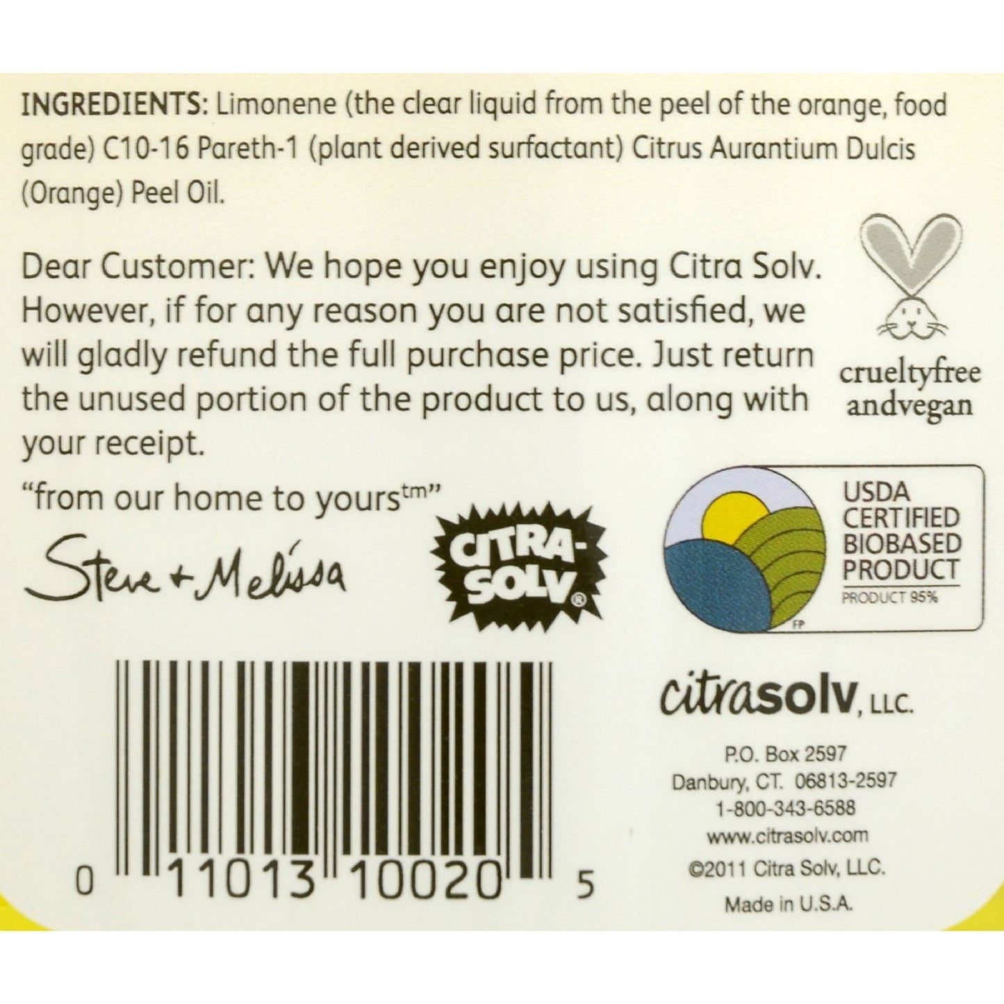 CitraSolv Natural Cleaner and Degreaser Concentrate - Valencia Orange - 16 oz
