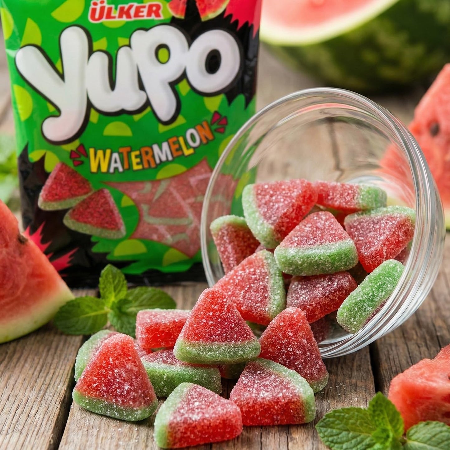 Ceres Gourmet Watermelon Gummy Candy - 2.2 lbs Bulk Bag - Watermelon Flavored Fruit Gummies - Soft and Chewy Gummy Candies - Giant Pack for Parties