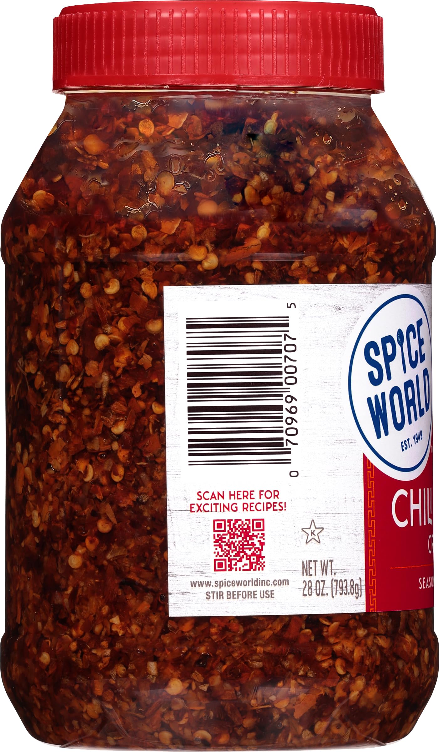 Spice World Chili Onion Crunch Seasoning Blend - Ready-to-Use Seasonings for Cooking - 28oz Blend Adds Savory Flavor and Heat to Stir-Fries, Chili