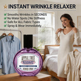 Travel Wrinkle Release Spray by BOUDART LABORATORIES - 40ml TSA Approved Fabric Deodorizer Spray & Wrinkle Releaser for Clothes, Couch - Portable Odor
