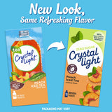 Crystal Light Drink Mix, 120 Packets, for Convenient On-the-Go Flavorful Hydration, Artificially Flavored Peach Iced Tea, Zero Sugar, 0.07 oz each