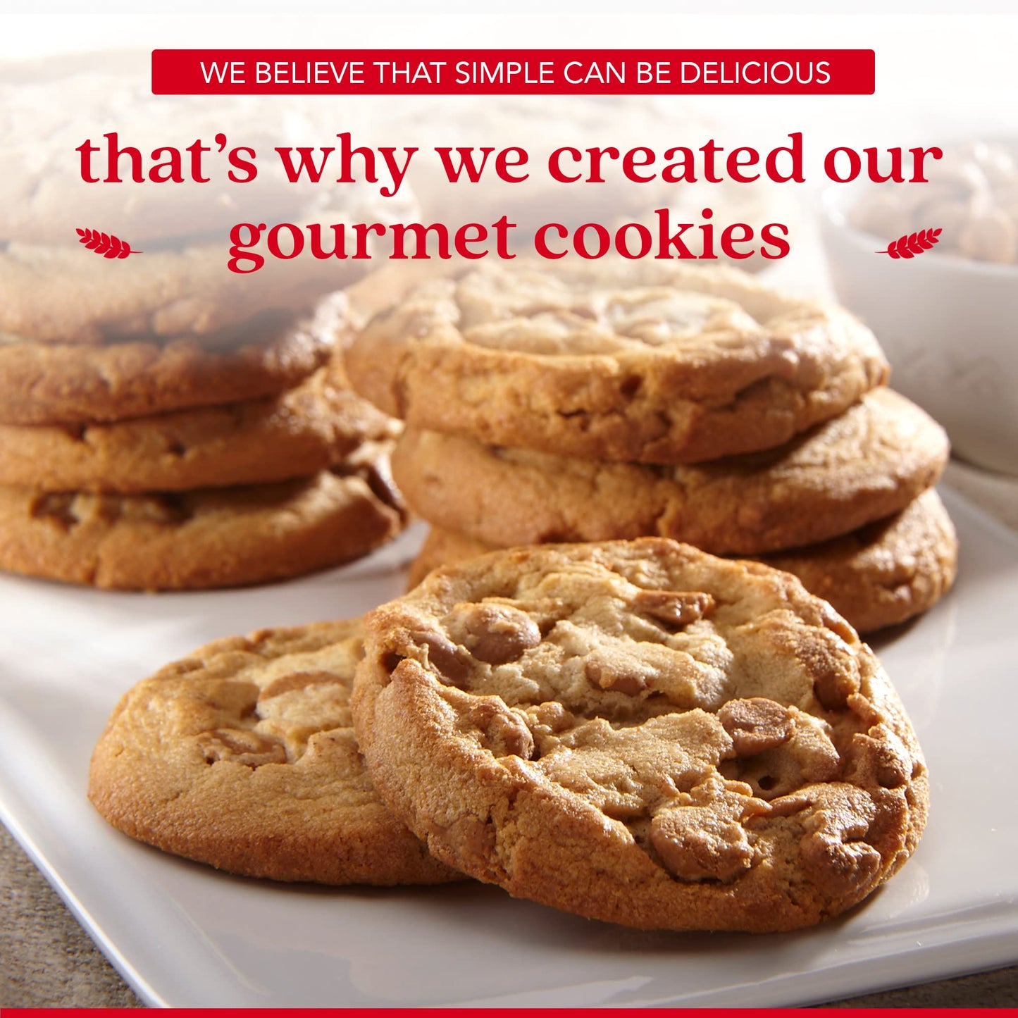 David's Cookies 2lbs Peanut Butter Fresh Baked Cookies - Delectable & Premium Ingredients - No Added Preservatives Cookie Gift Basket