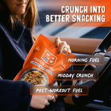 PBfit Peanut Butter Crunch Protein Granola, 15g Plant-Based Protein, Made with Whole Grain Oats and Chia Seeds, Gluten Free, for Protein Snacks