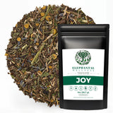 Elephantal Wellness Premium Joy Herbal Tea | Mood & Emotional Balance Support with St. John’s Wort, Kava, Ginkgo & Lavender | Handmade, Non-GMO