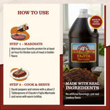 Claude's Fajita Marinade, Gluten Free Hickory Smoke Sauce, 128 oz