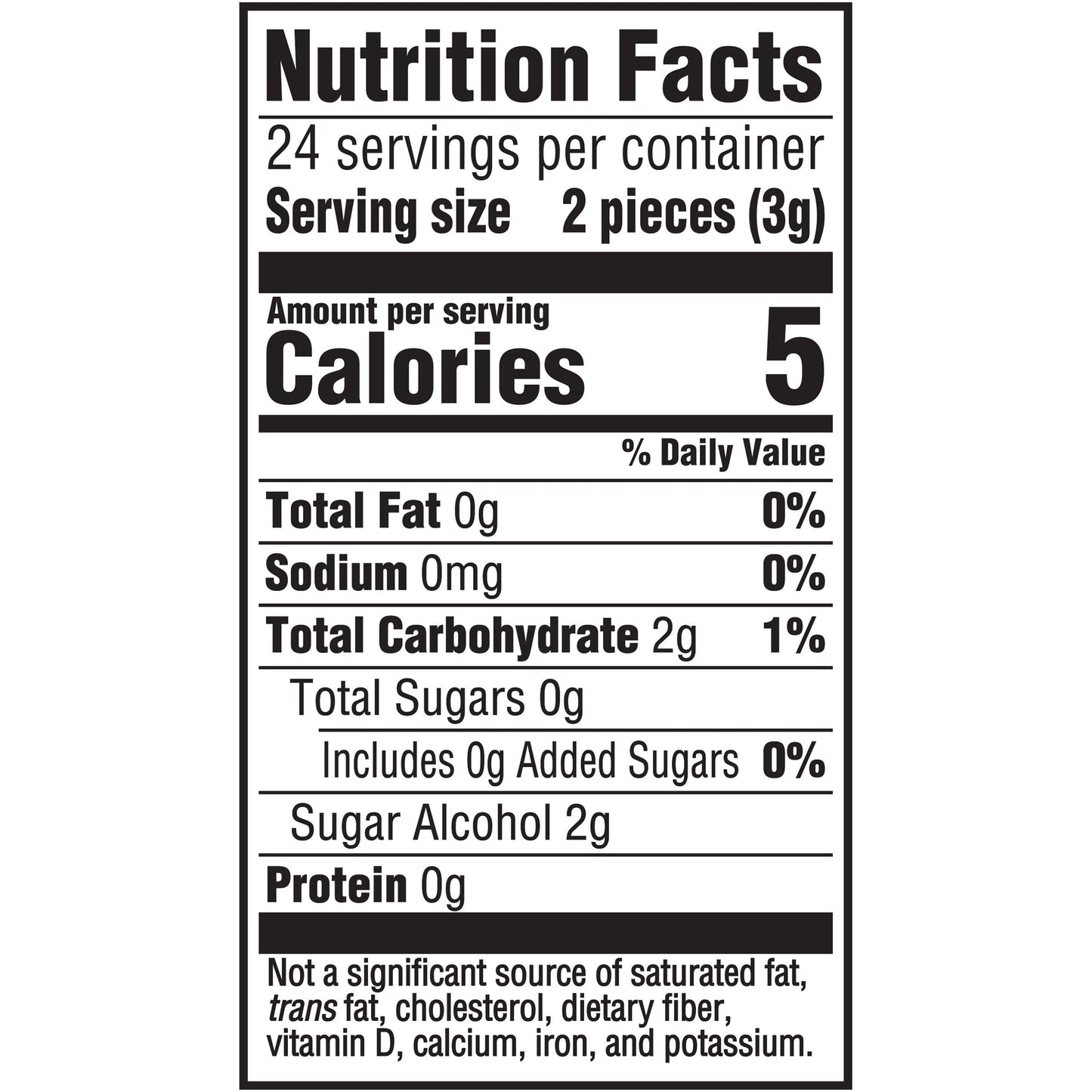 Dentyne Ice Peppermint Sugar Free Gum, 3 Packs of 16 Pieces (48 Total Pieces)