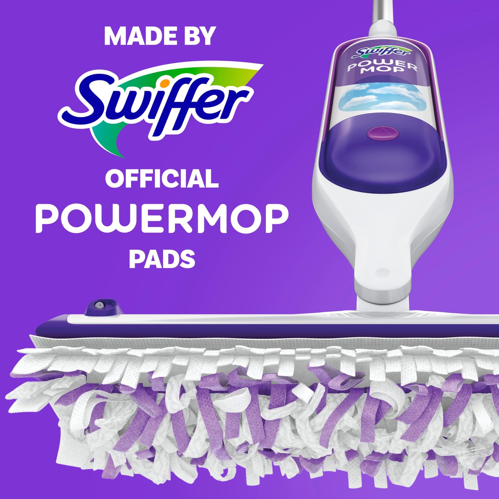 Swiffer PowerMop Multi-Surface Mopping Pad Refills for Floor Cleaning, 5 count