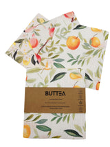 BUTTEA Swedish Dish Cloths, Eco-Sustainable Cellulose Kitchen Towels, Reusable Washable Citrus Pattern, Super Absorbent Biodegradable Cleaning Cloths