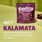 Freestyle Snacks, Olive Snack Packs - As Seen on Shark Tank - Fresh Pitted Kalamata Olives, Marinated in Extra Virgin Olive Oil, Salty Snack, Grown in