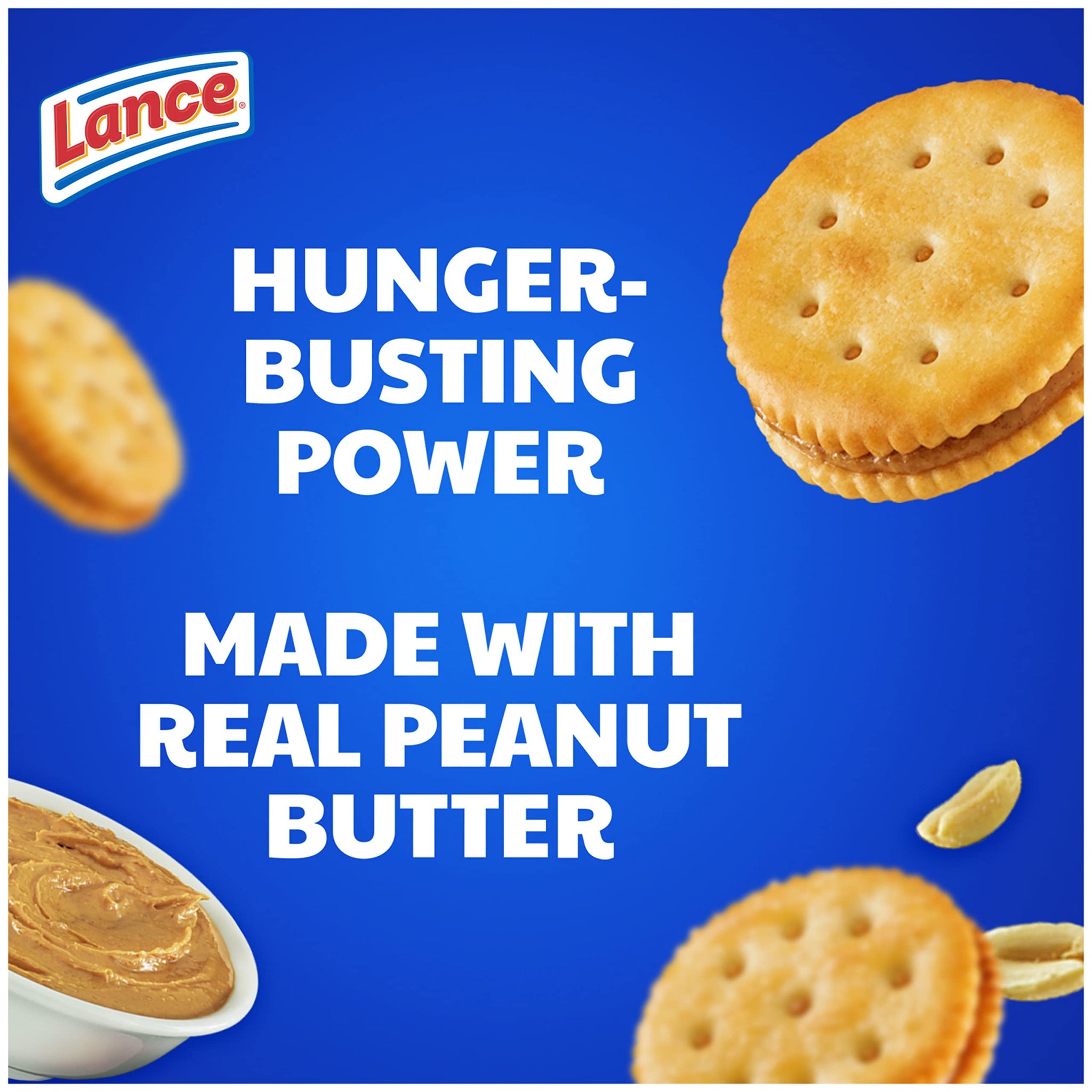 Lance Sandwich Crackers, Malt with Peanut Butter, 8 Ct Box
