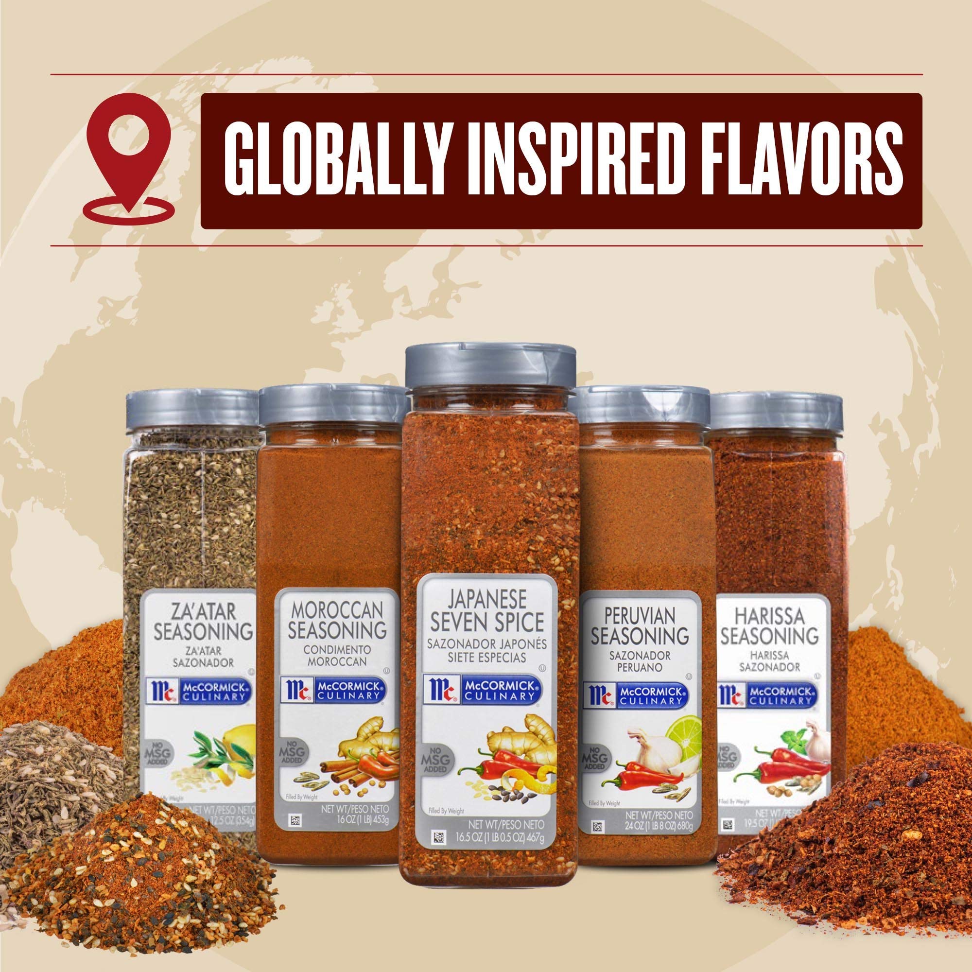 McCormick Culinary Harissa Seasoning, 19.5 oz - One 19.5 Ounce Container Harissa Seasoning Blend, Adds North African Flavor to Beef, Chicken, Lamb