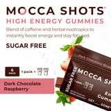 Mocca Shots High Energy Gummies- Dark Chocolate Strawberry 0.5oz