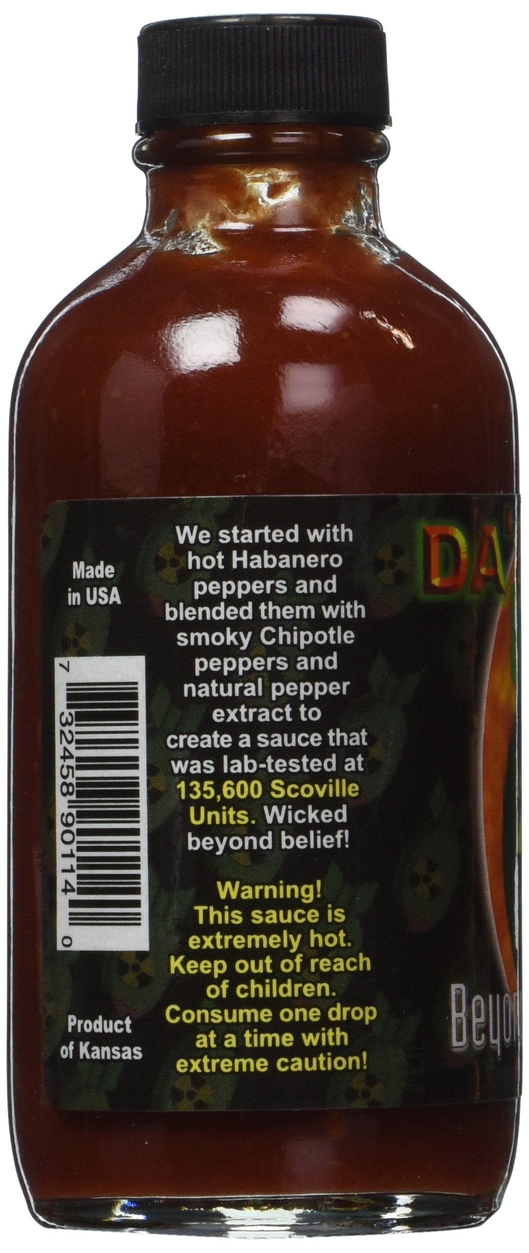 Da Bomb Beyond Insanity Hot Sauce, Bottle