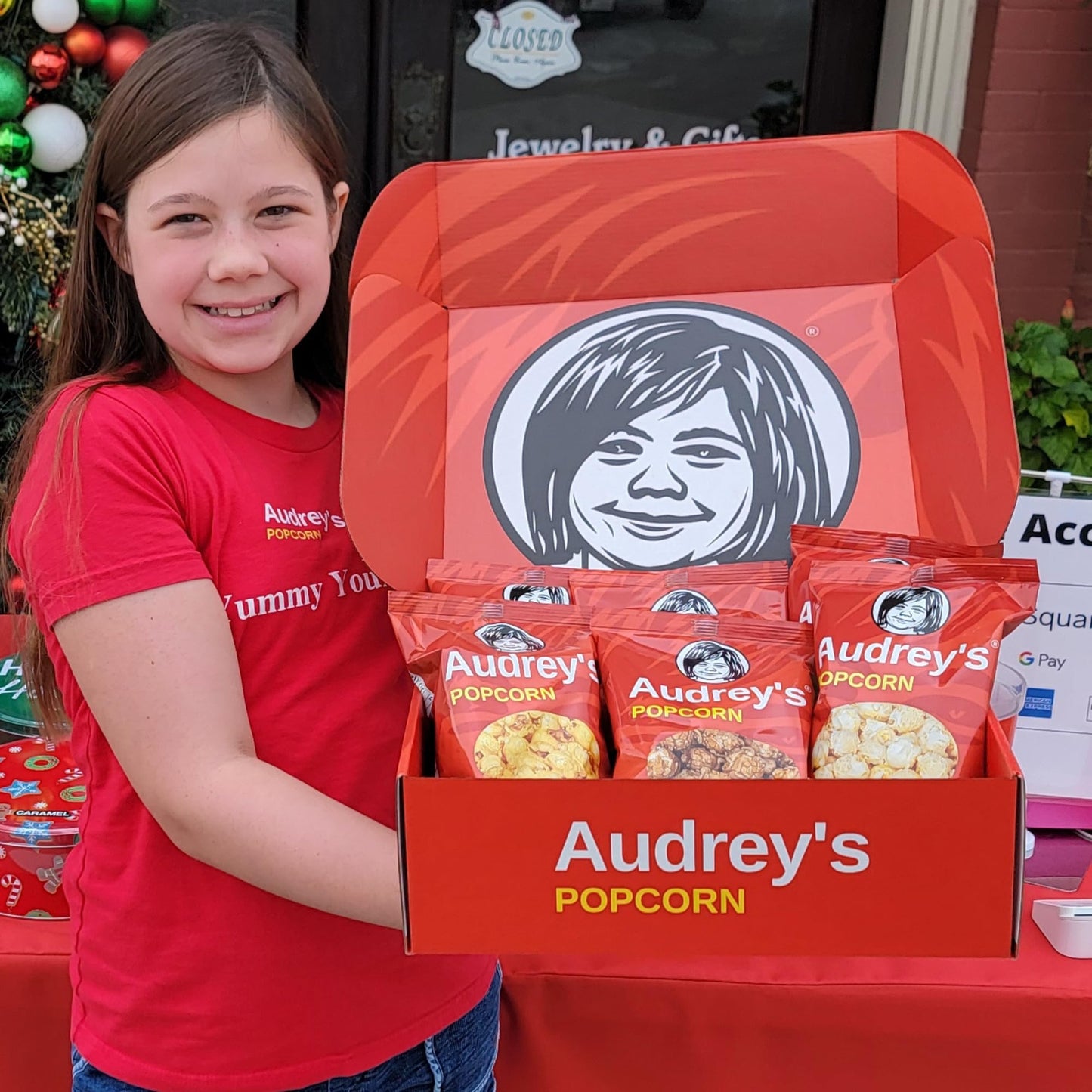 Audrey's Popcorn 6 Bag Variety Pack - (2 Caramel, 2 Kettle Corn, & 2 Cheddar Cheese) - Sweet & Savory Snack Box - Perfect for Gifts, Movie Night