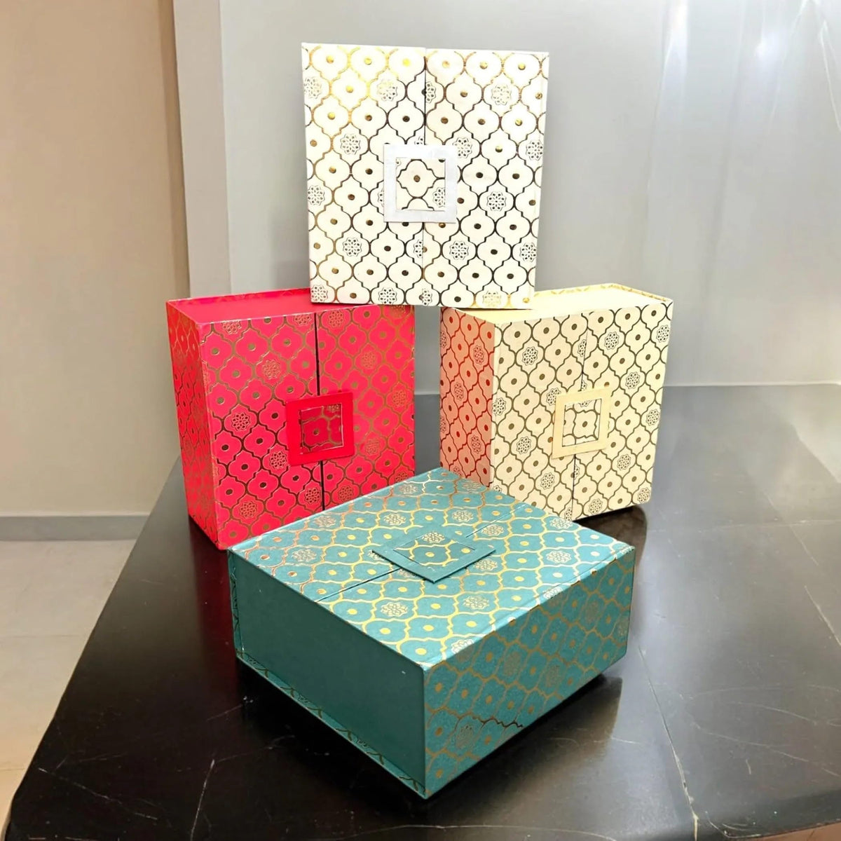 LoveNspire Raksha Bandhan Gift Hamper Set for Brother & Bhabhi - 5 Traditional Rakhi Set with Greeting Card, Chocolates, Scented Candle, Haldi Kumkum