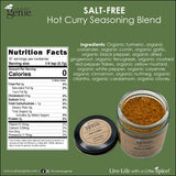 Culinary Genie Salt-Free Hot Curry Seasoning Blend - Classic Thai Yellow Curry with Ginger & Chile, No Salt Added