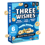 Three Wishes Grain-Free Protein Breakfast Cereal - 8g Protein and 3g Fiber - Healthy, Low-Sugar Breakfast Cereal, Gluten Free, Vegan-Friendly, Non-GMO