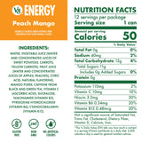 V8 Energy Peach Mango Energy Drink, 8 fl oz Can (12 Pack)
