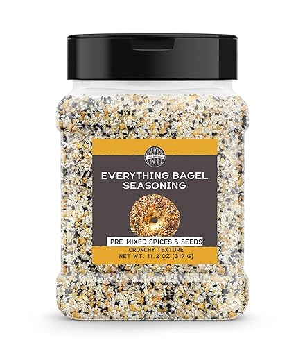 Birch & Meadow Everything Bagel Seasoning, 11.2 oz, Pre-Mixed Spices & Seeds, Crunchy Texture