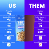 Magic Spoon High Protein Granola Low Sugar - 4 Pack: Apple Cinnamon, Blueberry Vanilla, Peanut Butter, & Honey Almond - Low Carb Sugar Free Protein