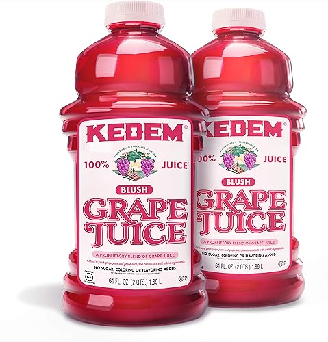 Kedem Blush Grape Juice, Passover, 64-ounces (Pack of2)