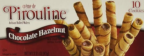 DeBeukelaer Pirouline Cream Wafer, Hazelnut, 3.25 Ounce (Pack of 12)