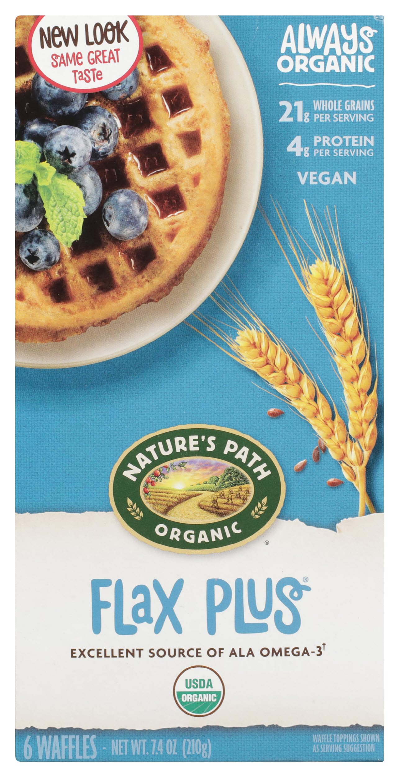 Nature's Path Waffle Flax Plus, 7.4 oz (Frozen)