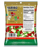 Haribo Christmas Gummy Bears, Fruit Flavored Red White and Green Chewy Candies, Festive Stocking Stuffer Gift, 4 Ounces (Pack of 4)