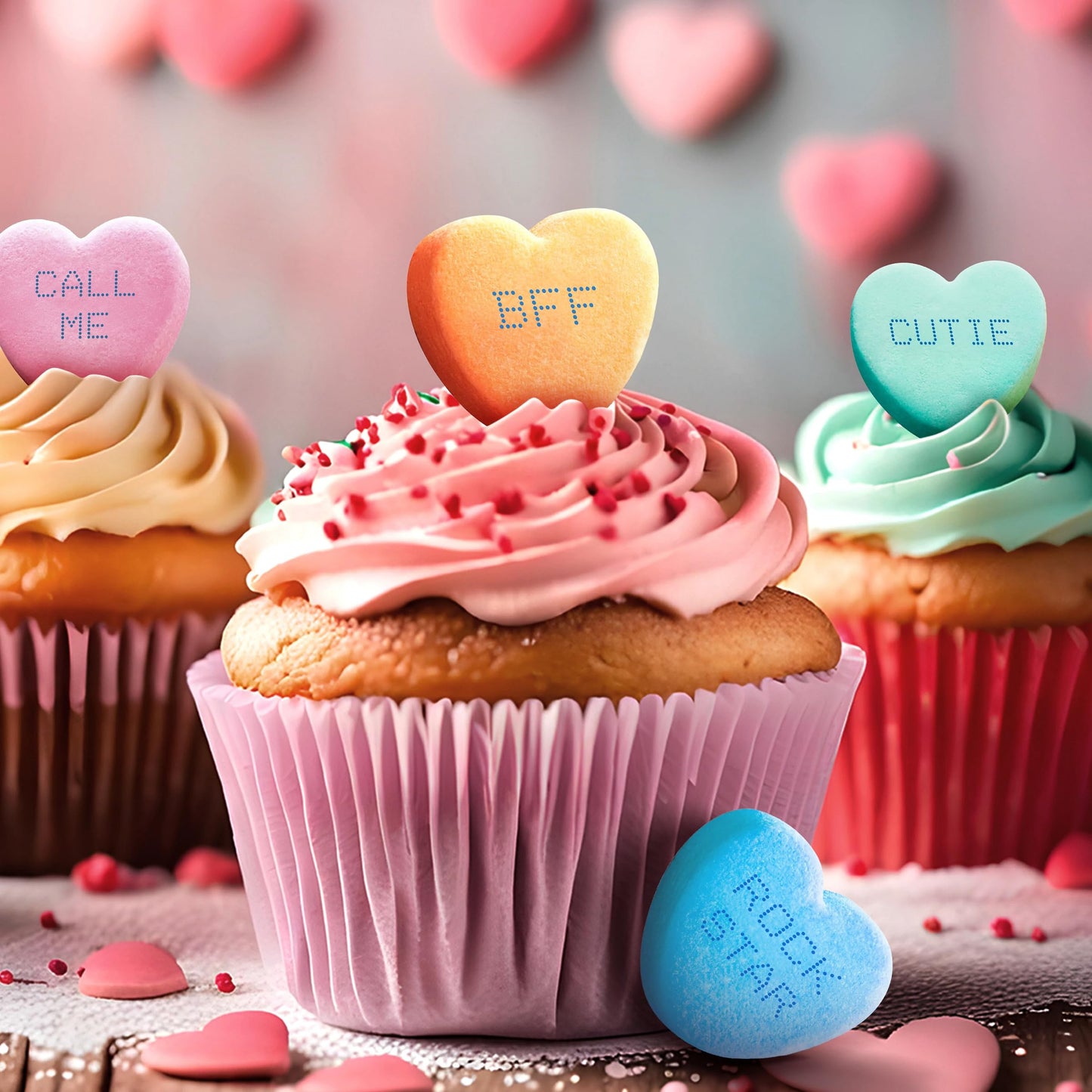 Brach's Valentine's Day Tiny Conversation Hearts, Friendship Exchange, 1 oz Boxes, 24 Ct