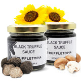 Truffletopia I Black Truffle Sauce 2-Pack I With Real Natural Black Truffles I For Seasoning, Cooking & Baking I Gluten Free, Non-GMO, No MSG