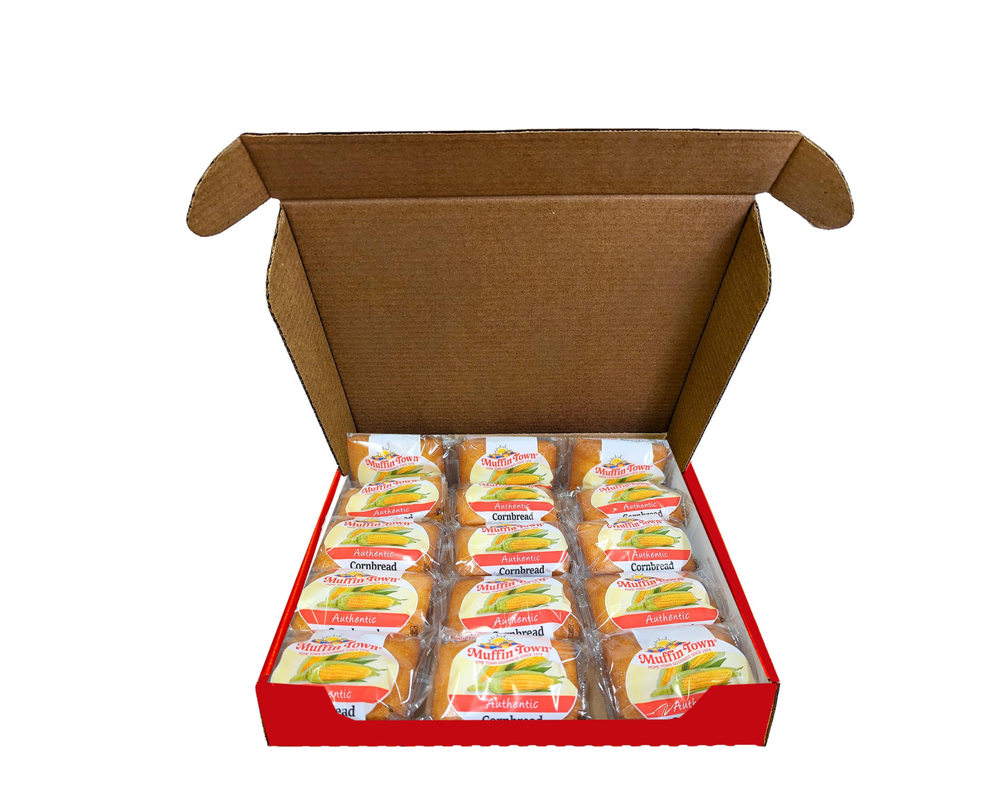 Muffin Town Grab & Go Bakery Cornbread Snack Loaves 15 Loaves Per Case - 3 Oz Per Serving…