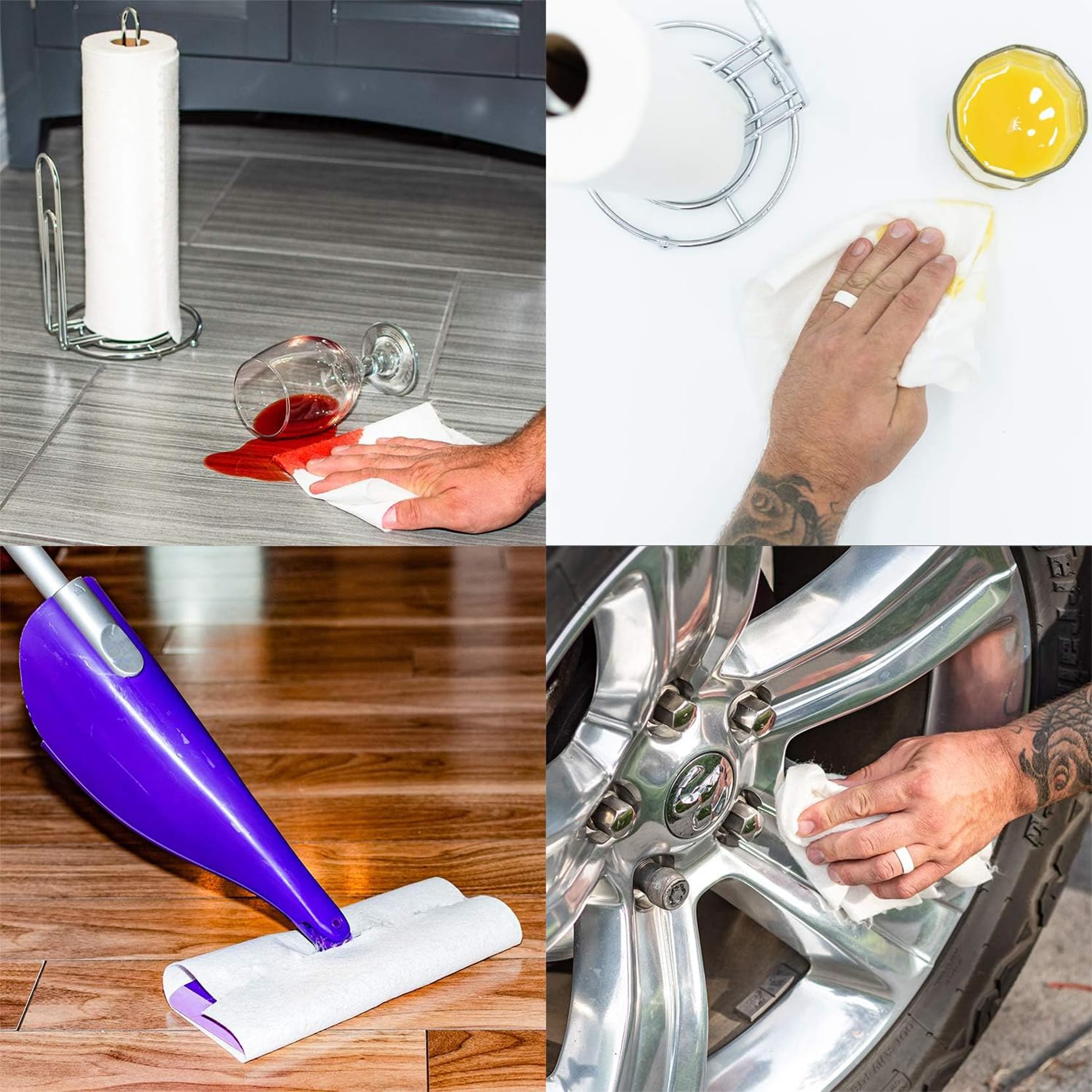 Microfiber Cleaning Cloth Roll: Tear-Away Reusable Paper Towels Fiber Cloth Household Kitchen Lazy rag Wet and Dry Dual use,Washable,Scratch