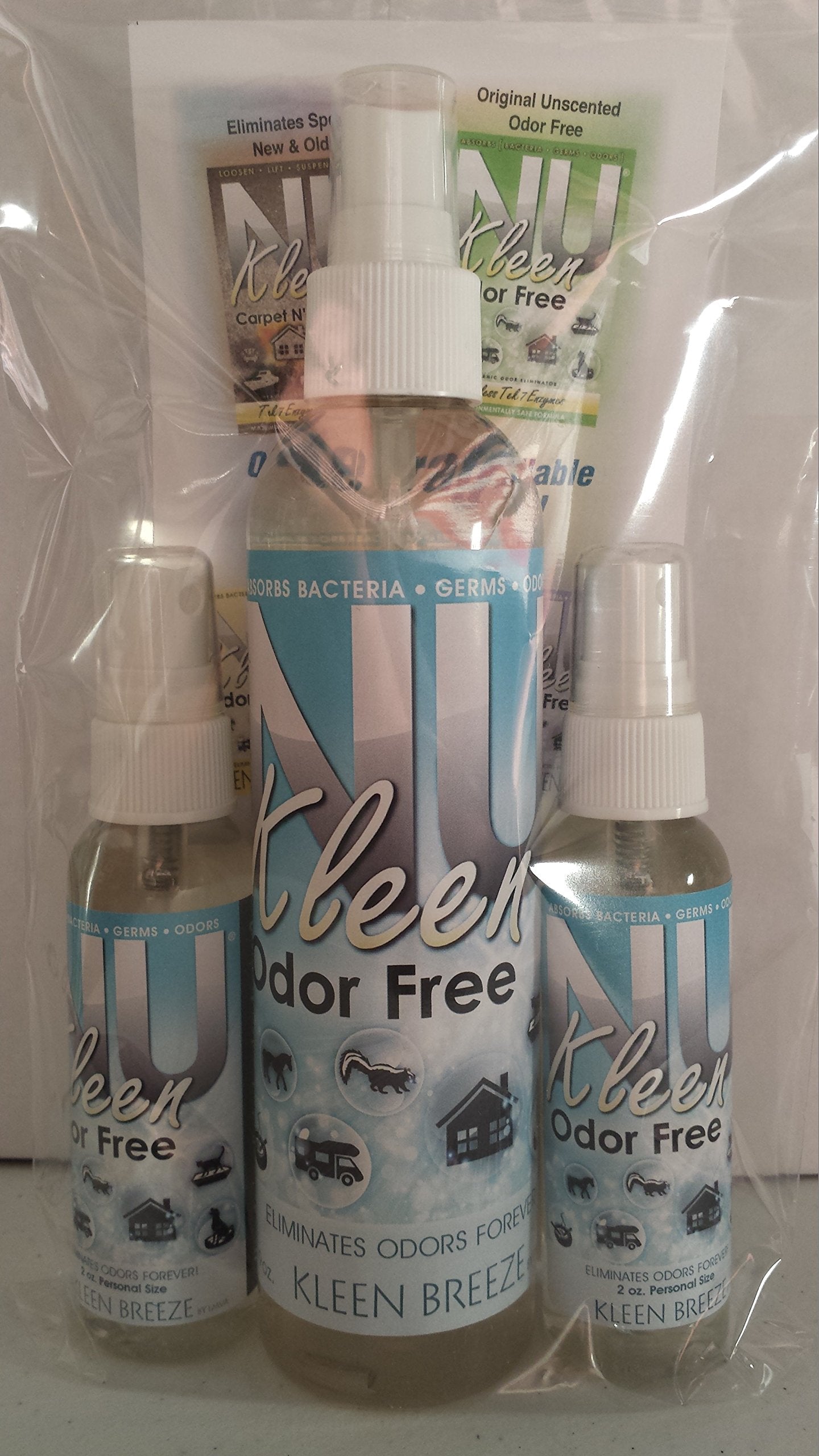 NuKleen Odor Free - Kleen Breeze - 9 oz (2) 2oz.