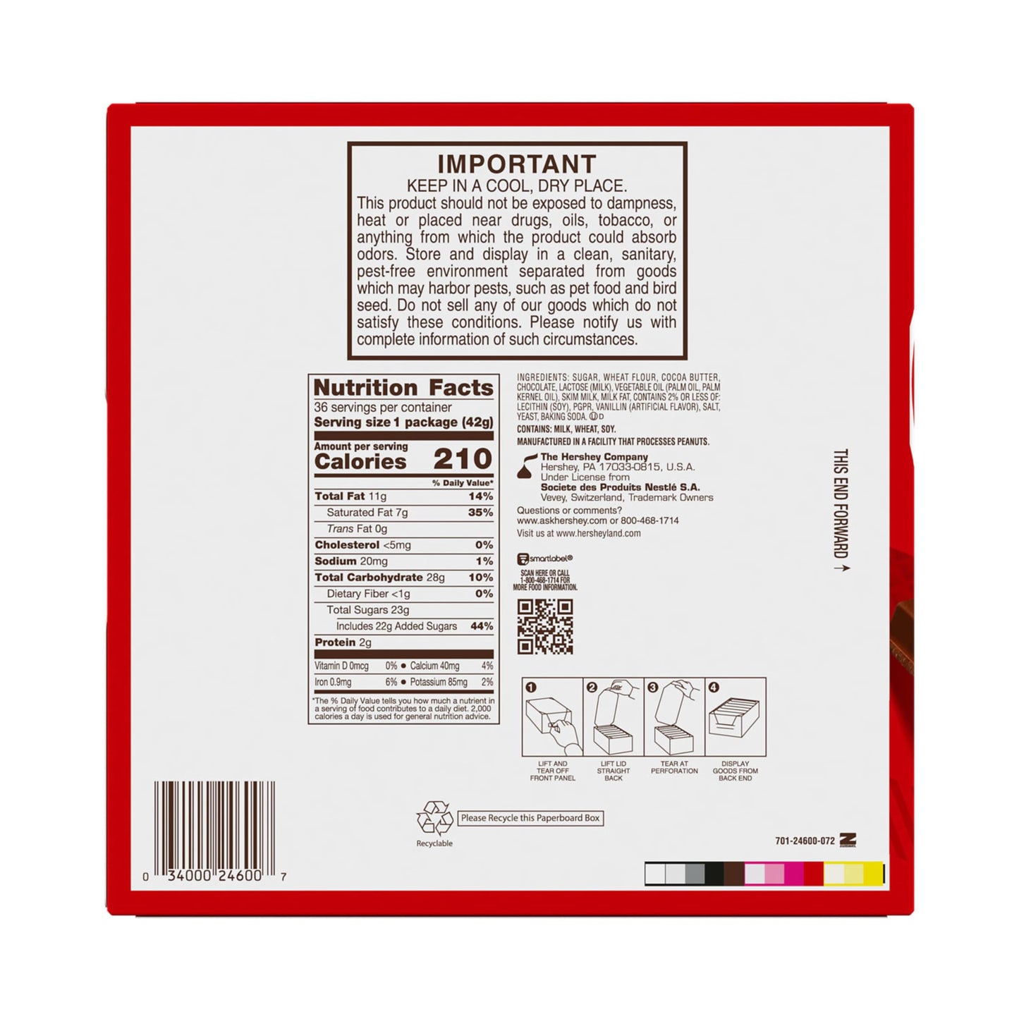 KIT KAT Chocolate Candy Bars (Pack of 36)