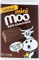 Moo Chocolate Mini Dark Chocolate Bar, 0.7 OZ