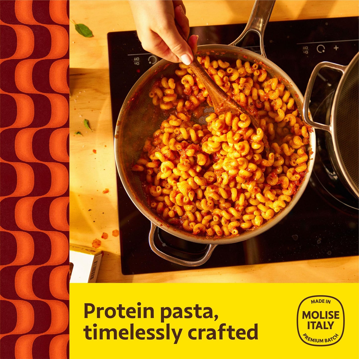 Brami Curly Mac Italian Protein Pasta, Low Carb, High Fiber, Non-GMO, Keto, Made in Italy, Semolina Pasta, Fortified with Healthy Lupini Beans, 12oz