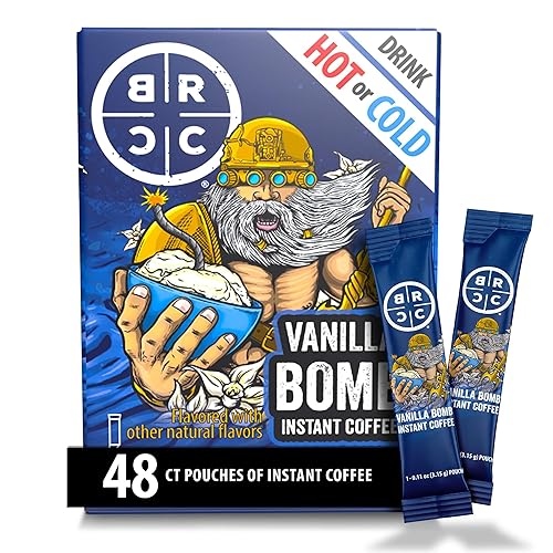 Black Rifle Coffee Company Instant Coffee Sticks - Roasted Blend Made from Pure Arabica Beans - Colombian & Brazilian Beans - Veteran Founded
