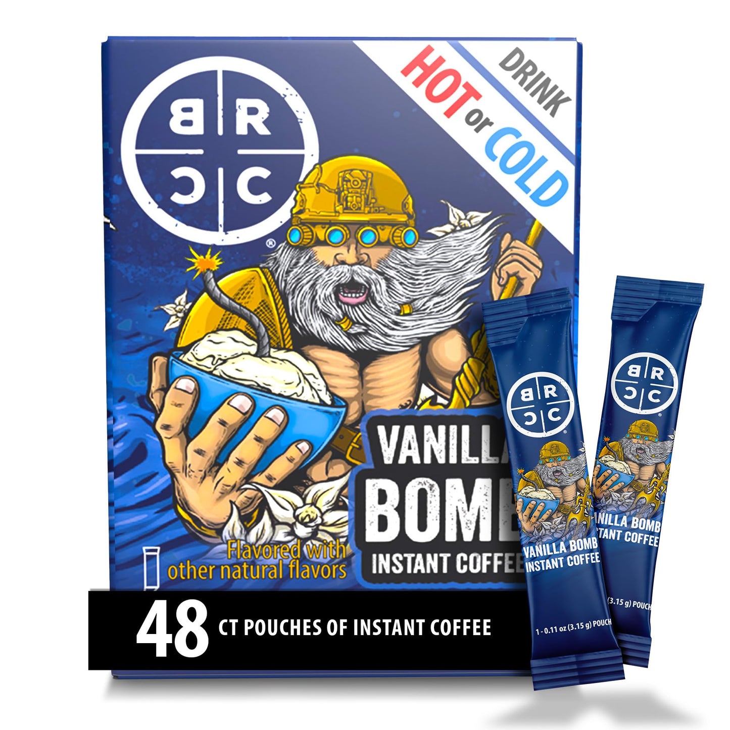 Black Rifle Coffee Company Instant Coffee Sticks - Roasted Blend Made from Pure Arabica Beans - Colombian & Brazilian Beans - Veteran Founded