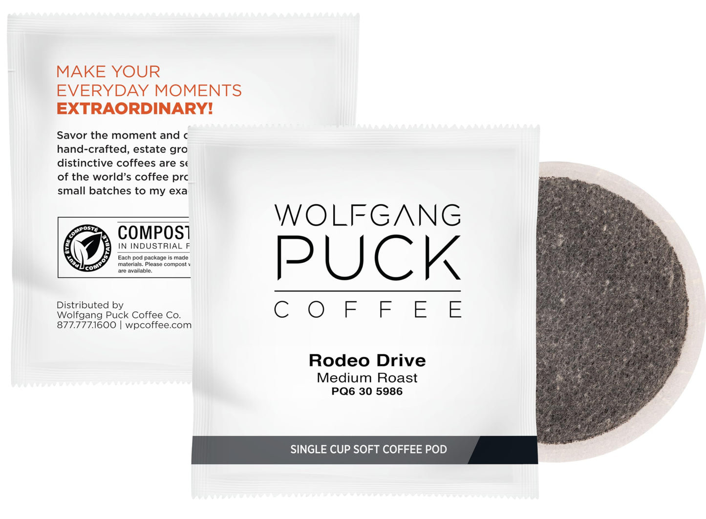 Wolfgang Puck Coffee, Rodeo Drive, 9.5 Gram Soft Pods, 18-Count (Pack of 3)
