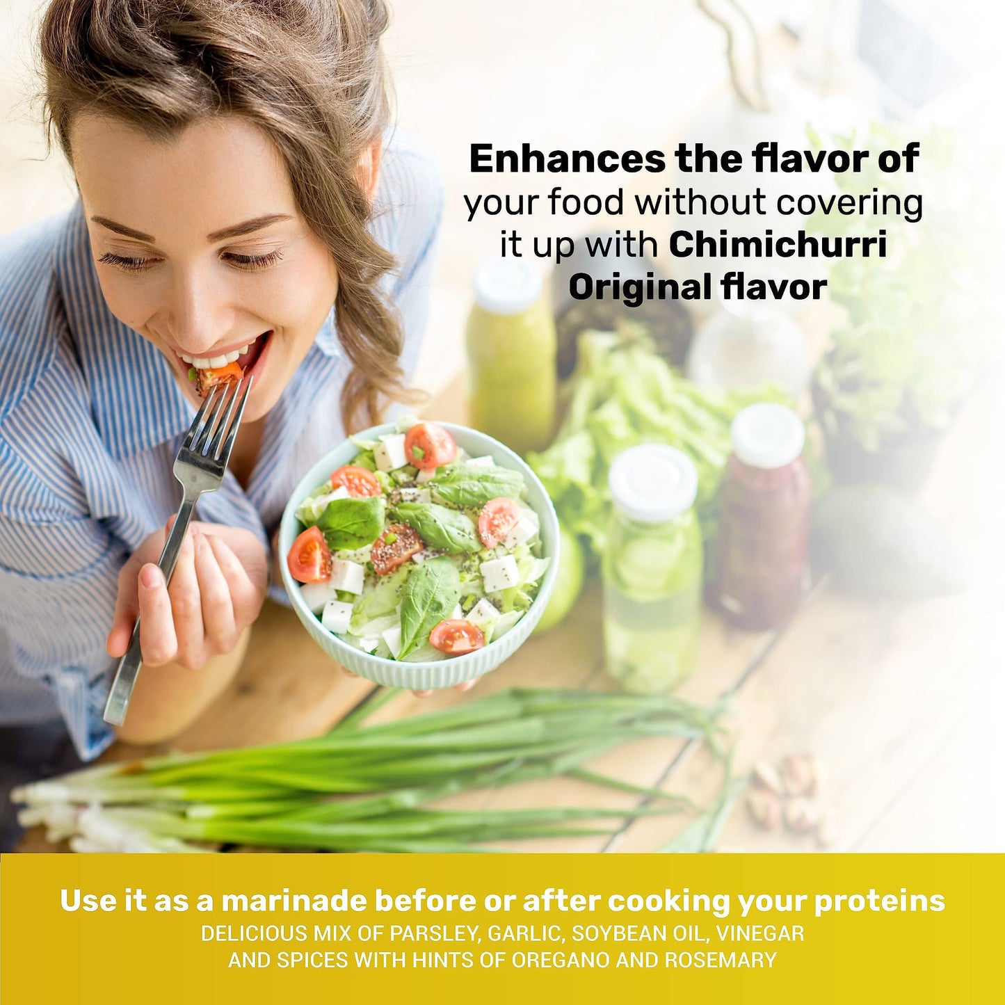 Gaucho Ranch Chimichurri Sauce Original Flavor | Chimichurri Seasoning Mix of Parsley, Garlic and Rosemary with Hints of Oregano | Adobo Sauce Gluten