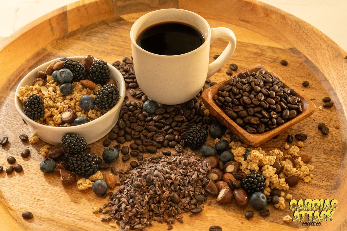 Cardiac Attack Coffee Co. - Dark Roast Coffee, High Caffeine Arabica Coffee Beans, Smooth Flavor, Fresh Roasted Gourmet Coffee, Single Origin