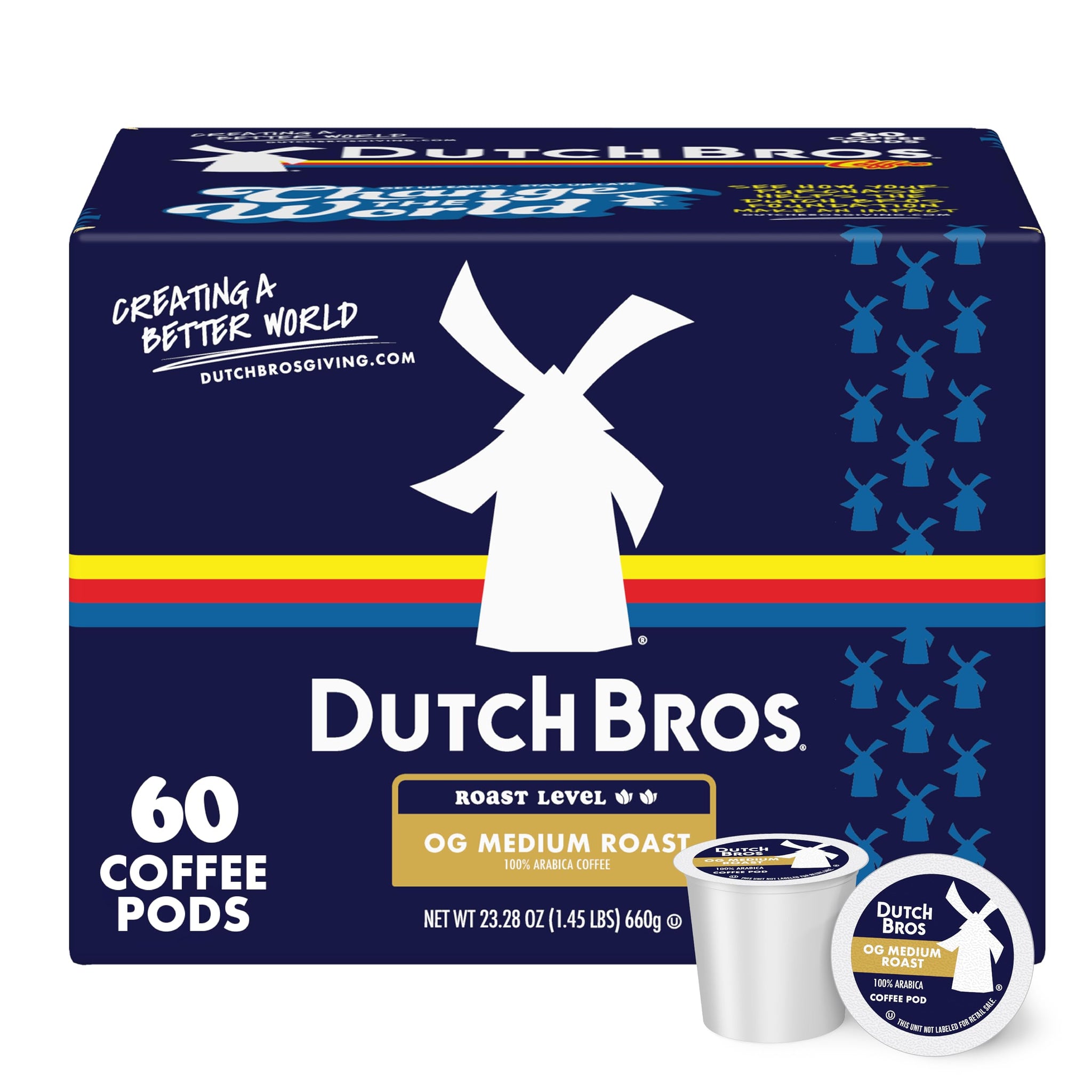 Dutch Bros® OG Medium Roast, 60 Count, Medium Roast, Single Serve Coffee Pods for Keurig K-Cup Brewers