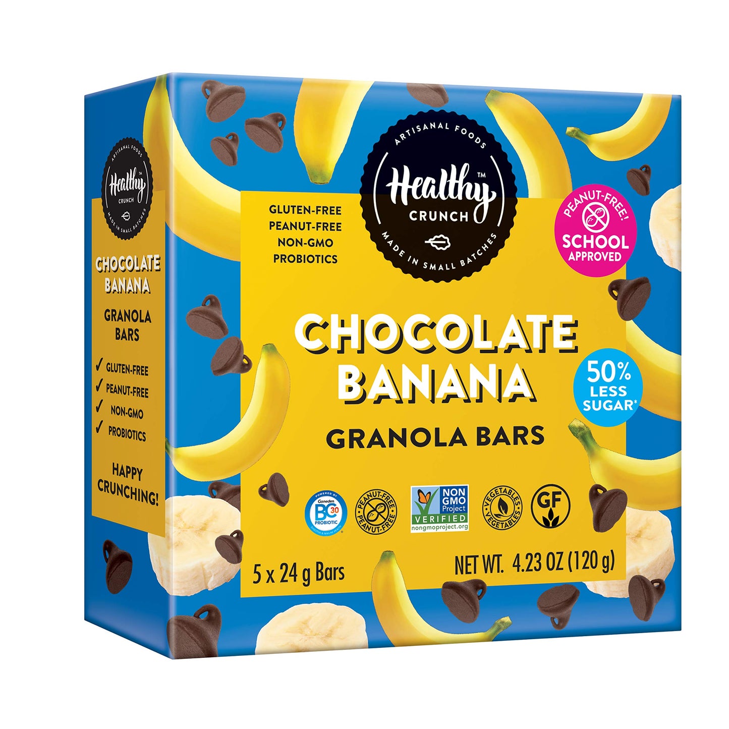Healthy Crunch Granola Bars Chocolate Banana