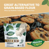 Heaven & Earth Cassava Flour, (2 Pack) = 4 Pounds | Gluten Free & Grain Free Flour for Baking | Non GMO Verified | Paleo Flour | Wheat Flour