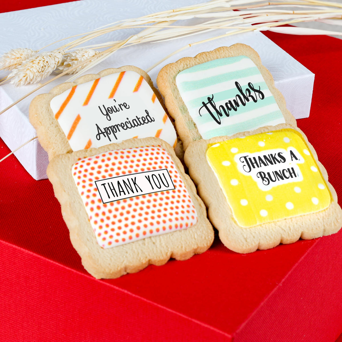 Thank You Cookies 24 Pack | Appreciation Cookies | Individually Wrapped Bulk | Party Favors Employees Corporate Teacher Staff